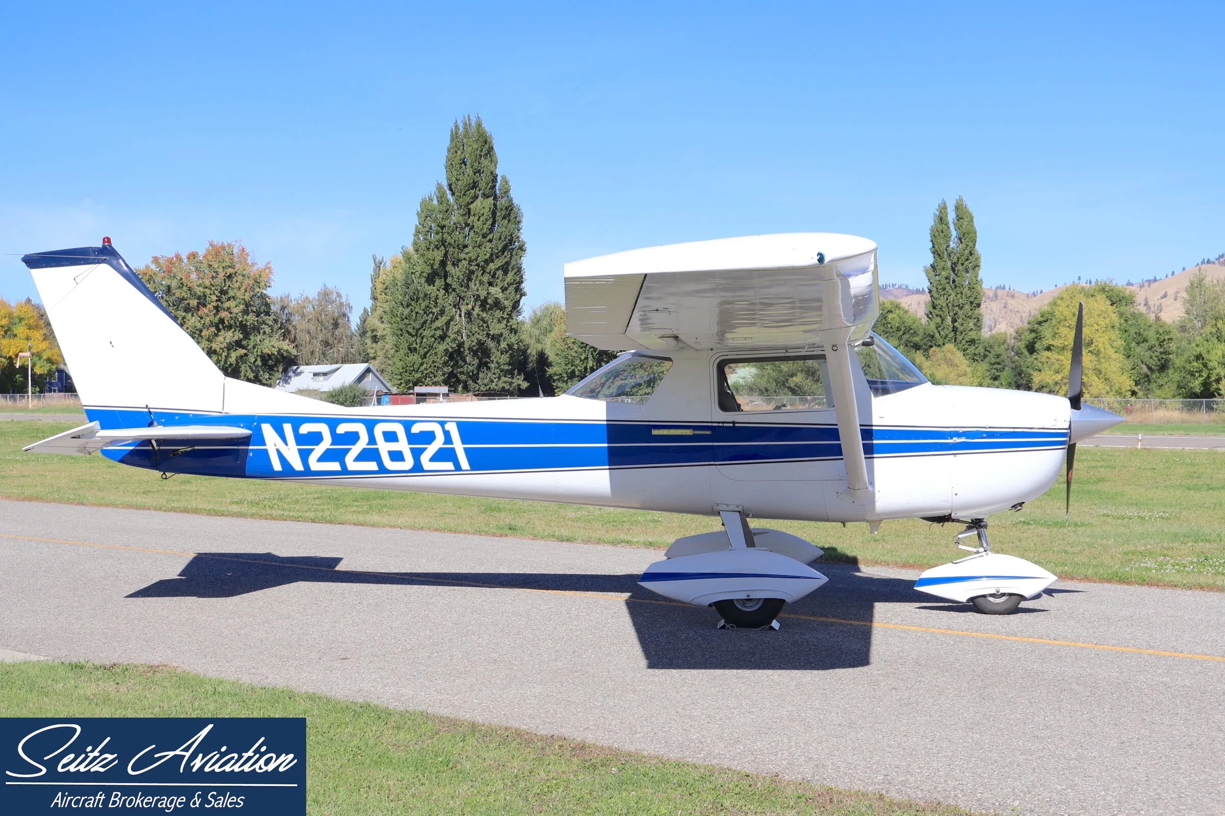 Exterior view of a 1968 Cessna 150H.