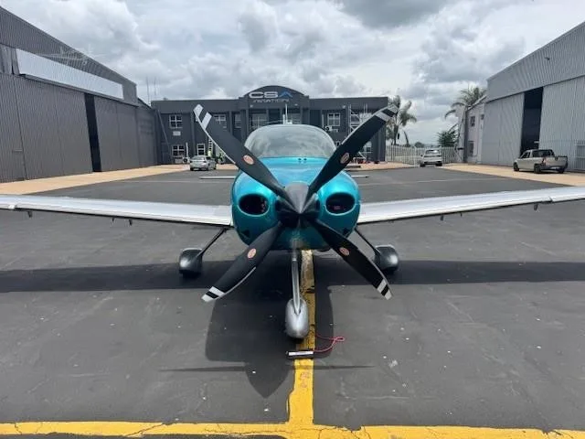 Exterior view of a 2022 CIRRUS SR22-G6 TURBO, ZS-AJJ.