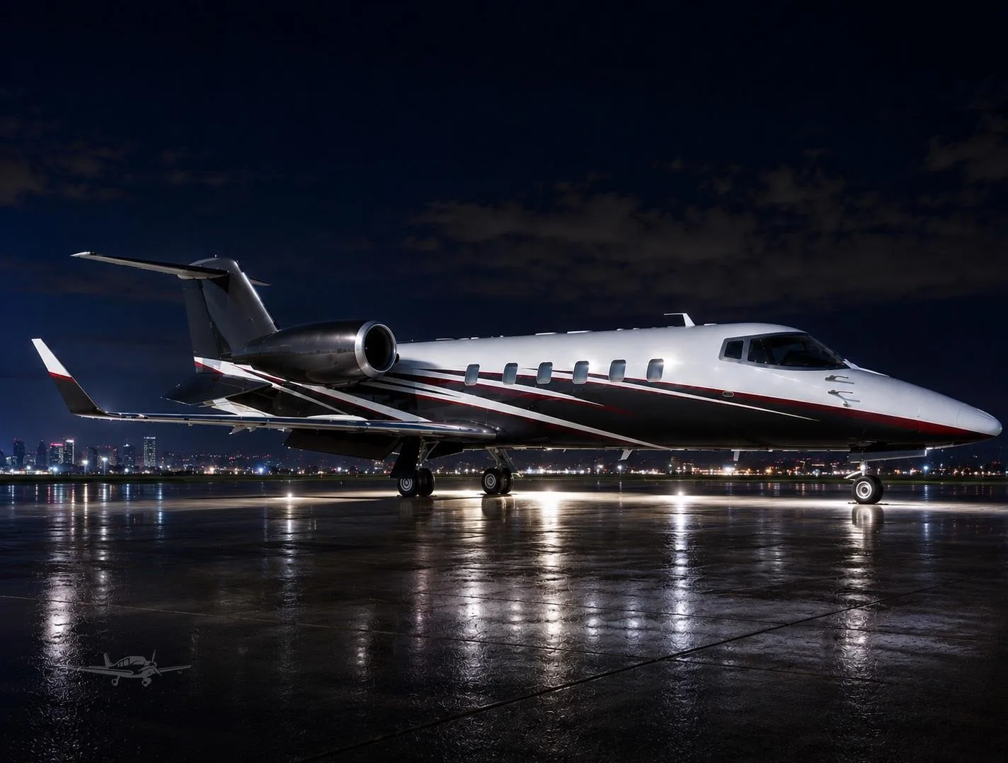 Exterior view of a 1999 LEARJET 60.
