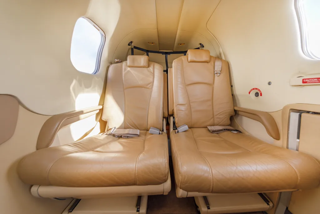 Cabin interior of a 2008 Daher.