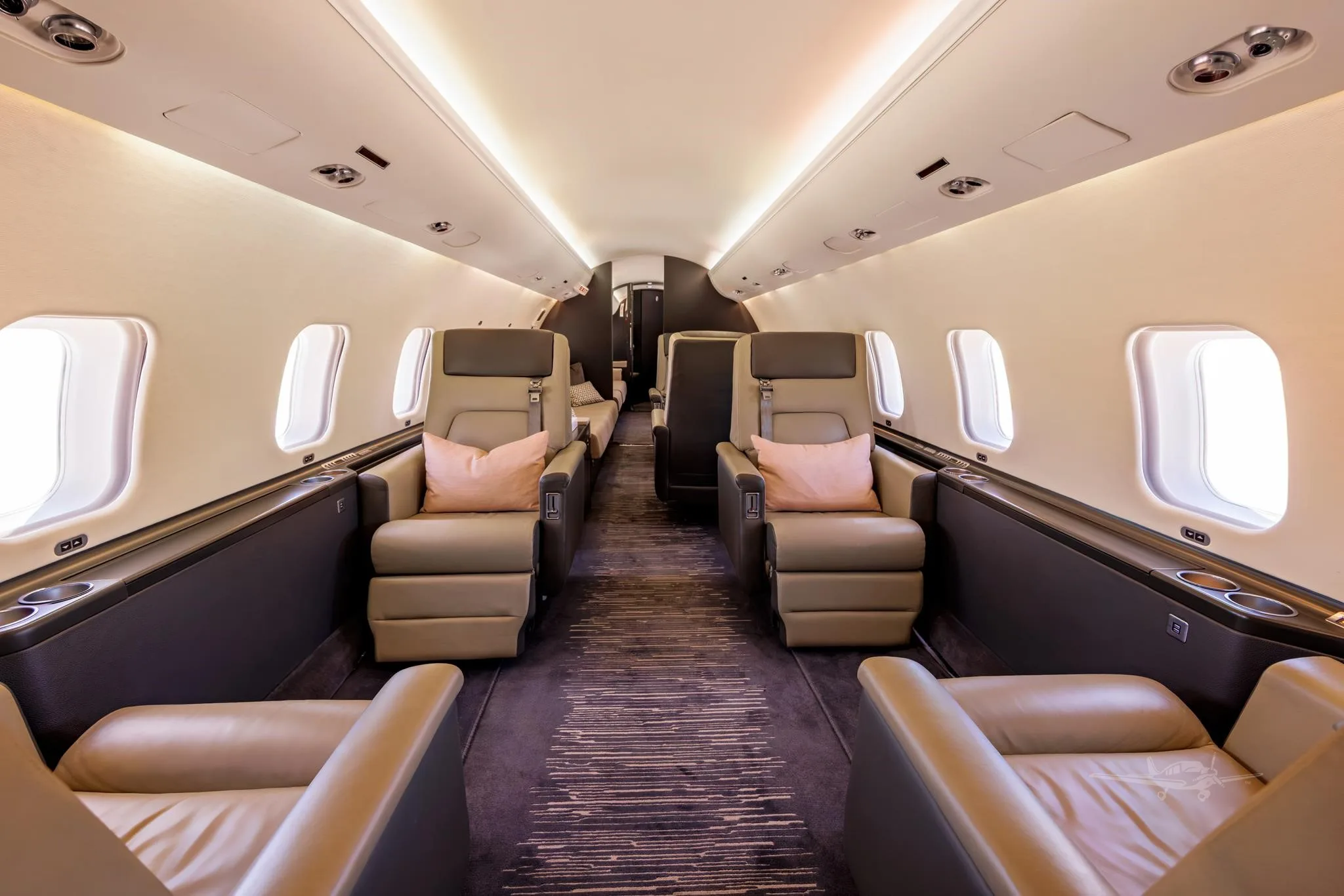 Cabin interior of a 2001 BOMBARDIER GLOBAL EXPRESS.