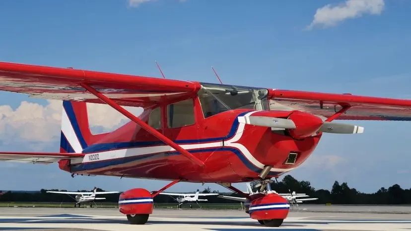 Marketing image of a 1946 Cessna 140.