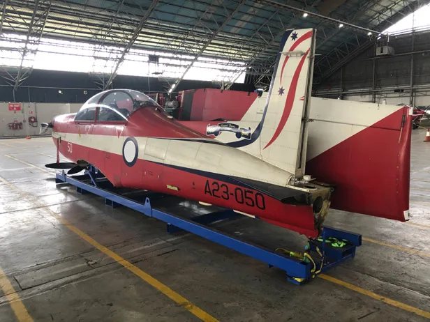 Exterior view of a 1991 Pilatus PC-9/A.