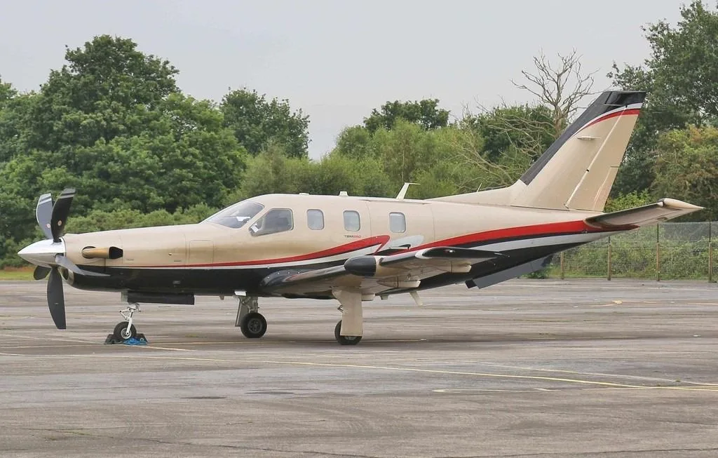 Exterior view of a 2010 Socata tbm 850.