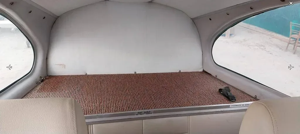 Cabin interior of a 1966 Beechcraft Debonair.