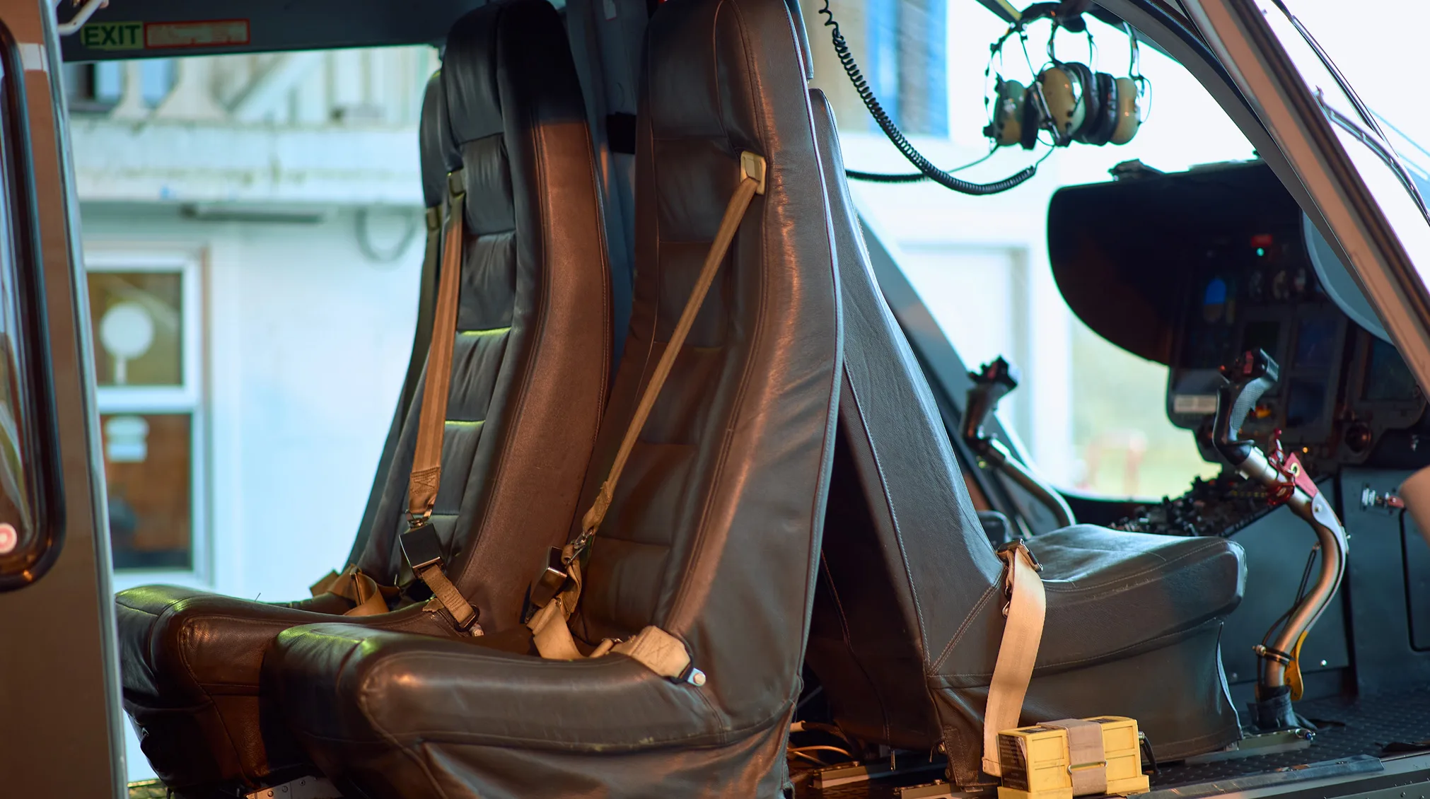 Cabin interior of a 2002 Airbus EC135T1.