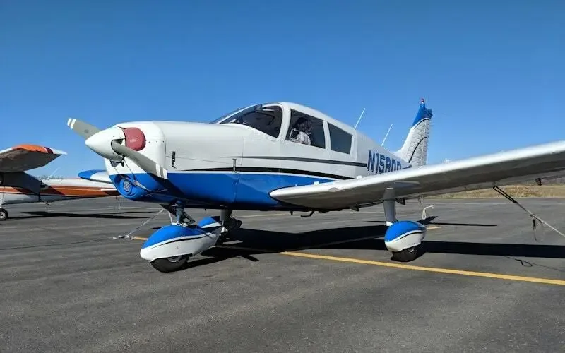 Exterior view of a 1970 Piper PA-28-140 Cherokee Cruiser.