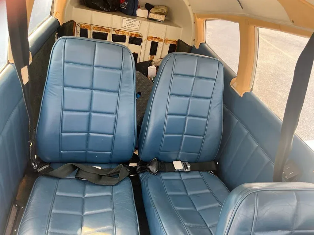 Cabin interior of a 1973 Piper Cherokee.
