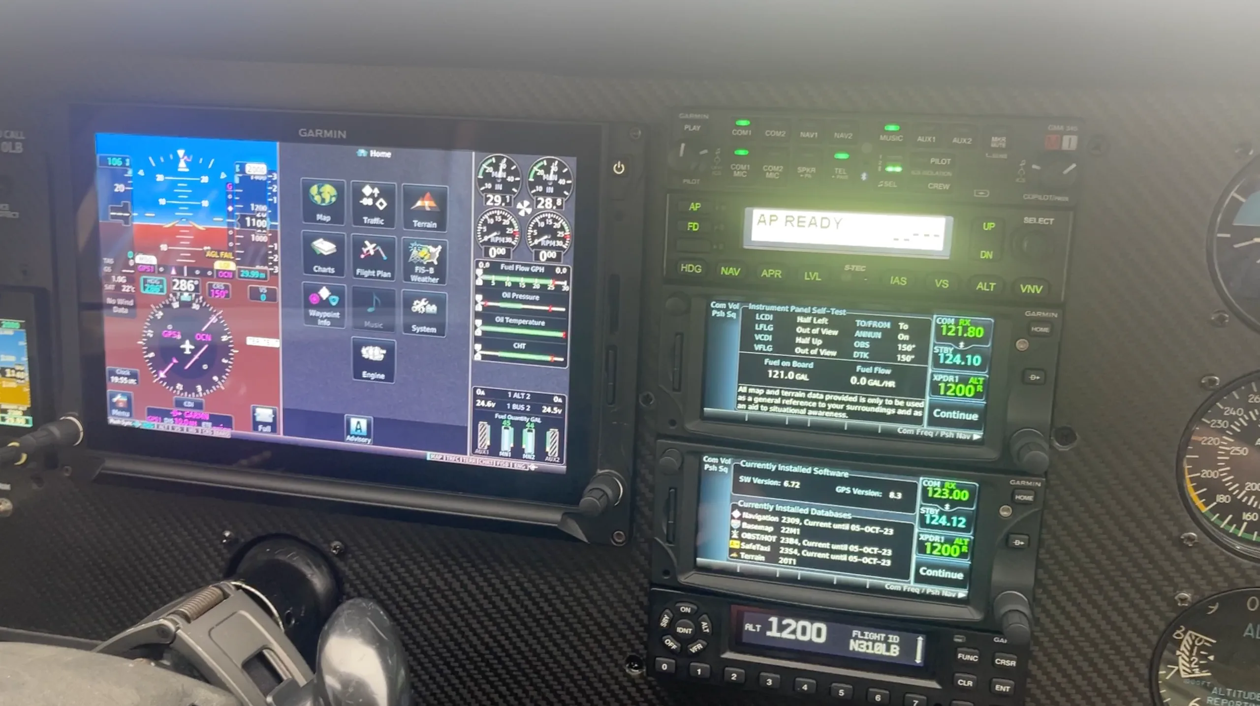 Avionics suite of a 1974 Cessna 310 q.