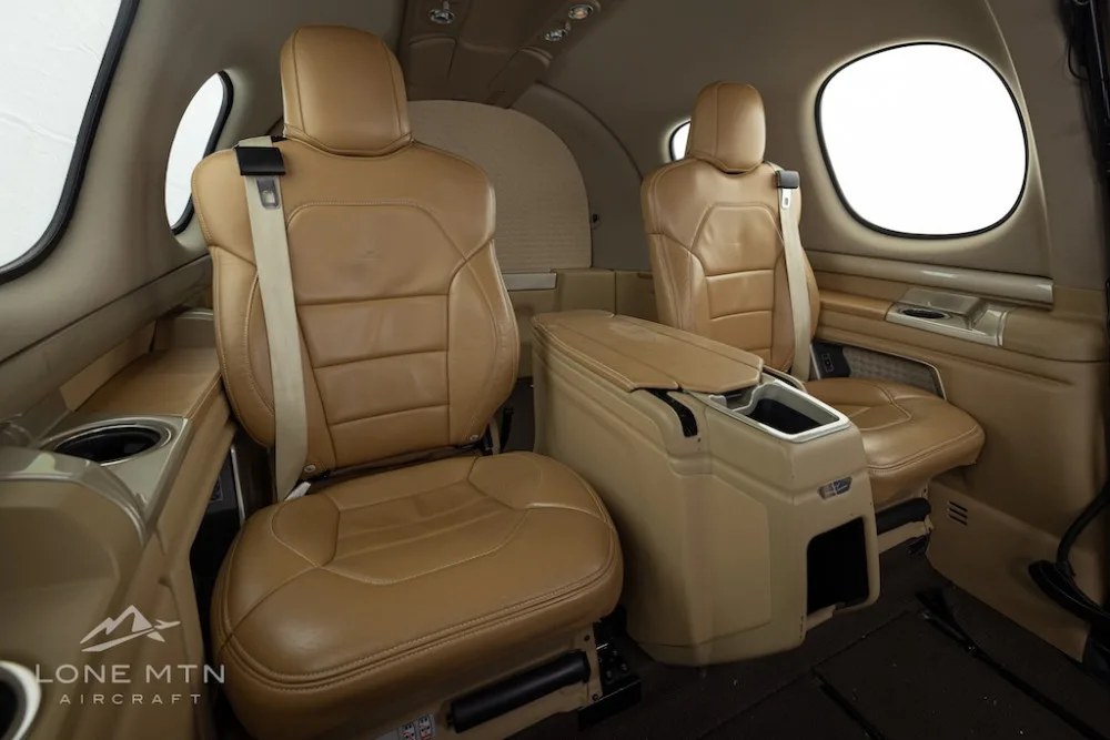 Cabin interior of a 2020 Cirrus Vision SF50 G2.