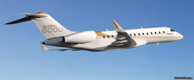 Marketing image of a 2015 Bombardier Global 6000.