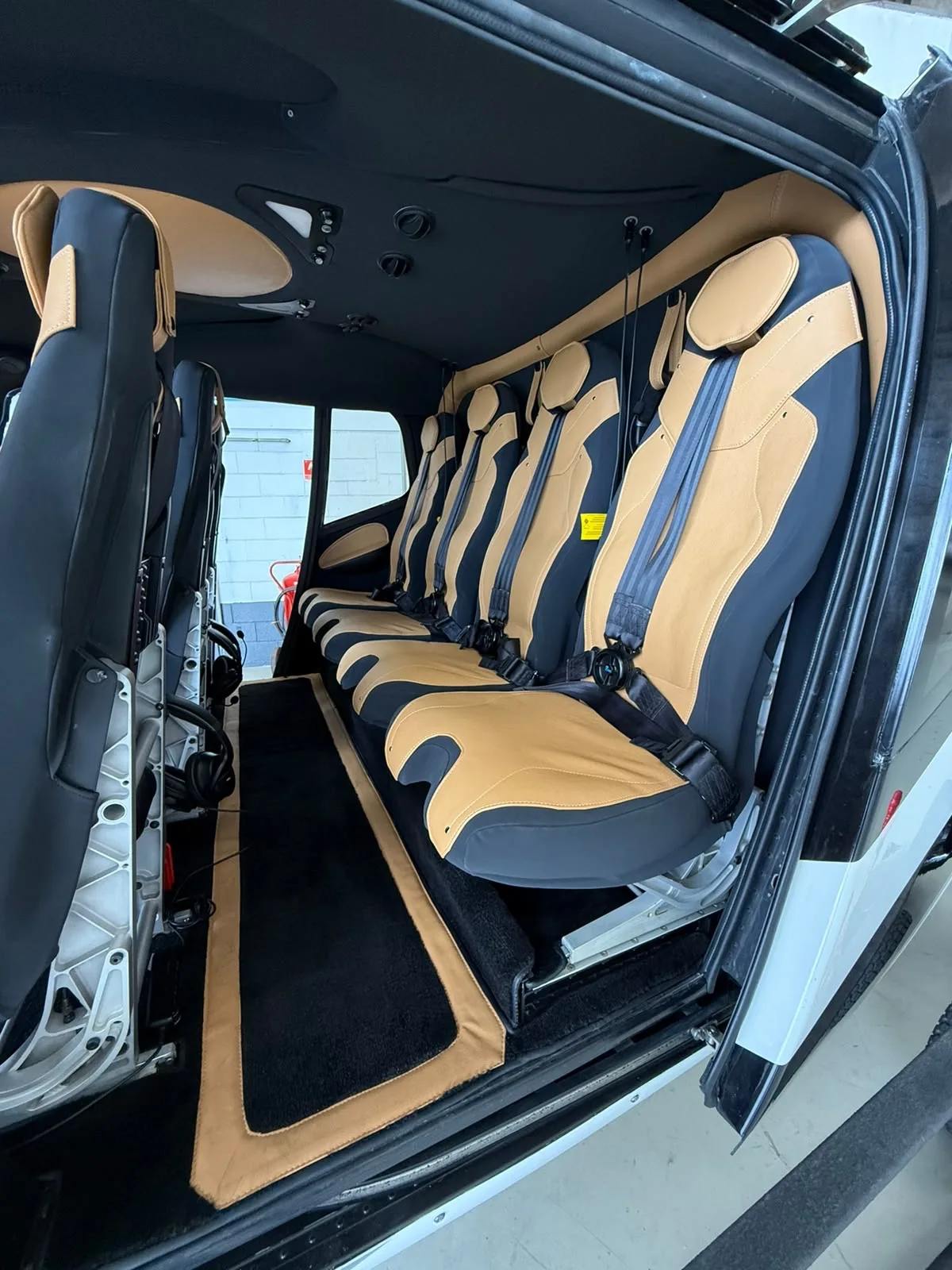 Cabin interior of a 2010 Eurocopter EC130B4.