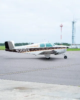 Marketing image of a 1947 Beech Bonanza 35.