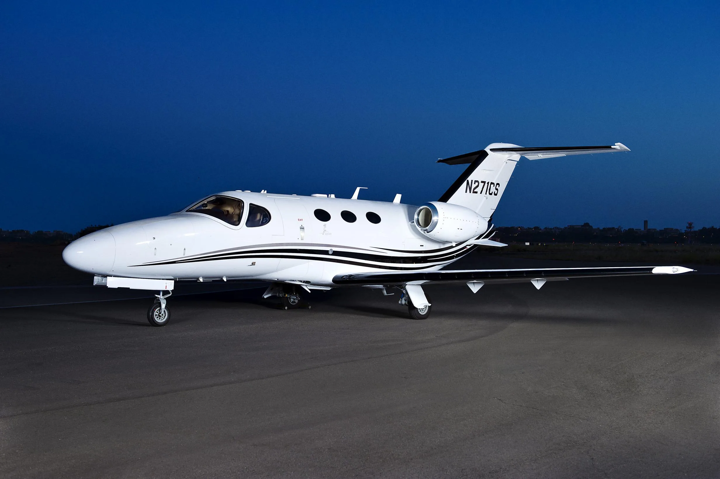 Cabin interior of a 2009 Cessna citation mustang sn 510 0158.