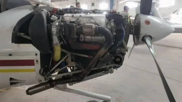 Engine detail of a 2019 DIAMOND DA40 NG.