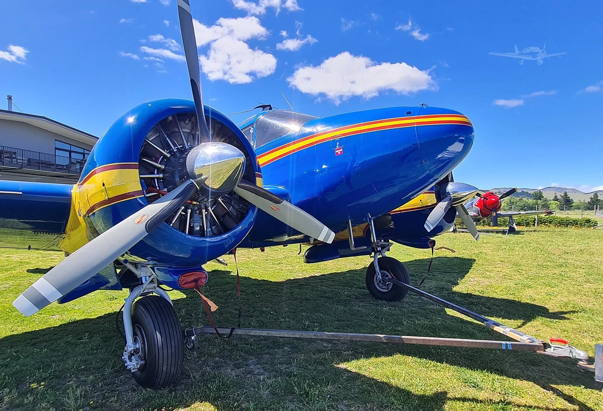 Exterior view of a 1945 BEECHCRAFT D18S.