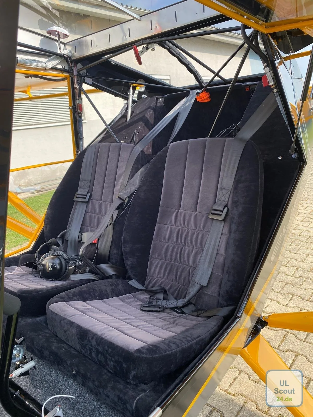 Cabin interior of a 2026 Aeropro Eurofox 560NG.