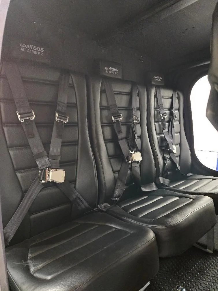 Cabin interior of a 2025 BELL 505 JET RANGER X.