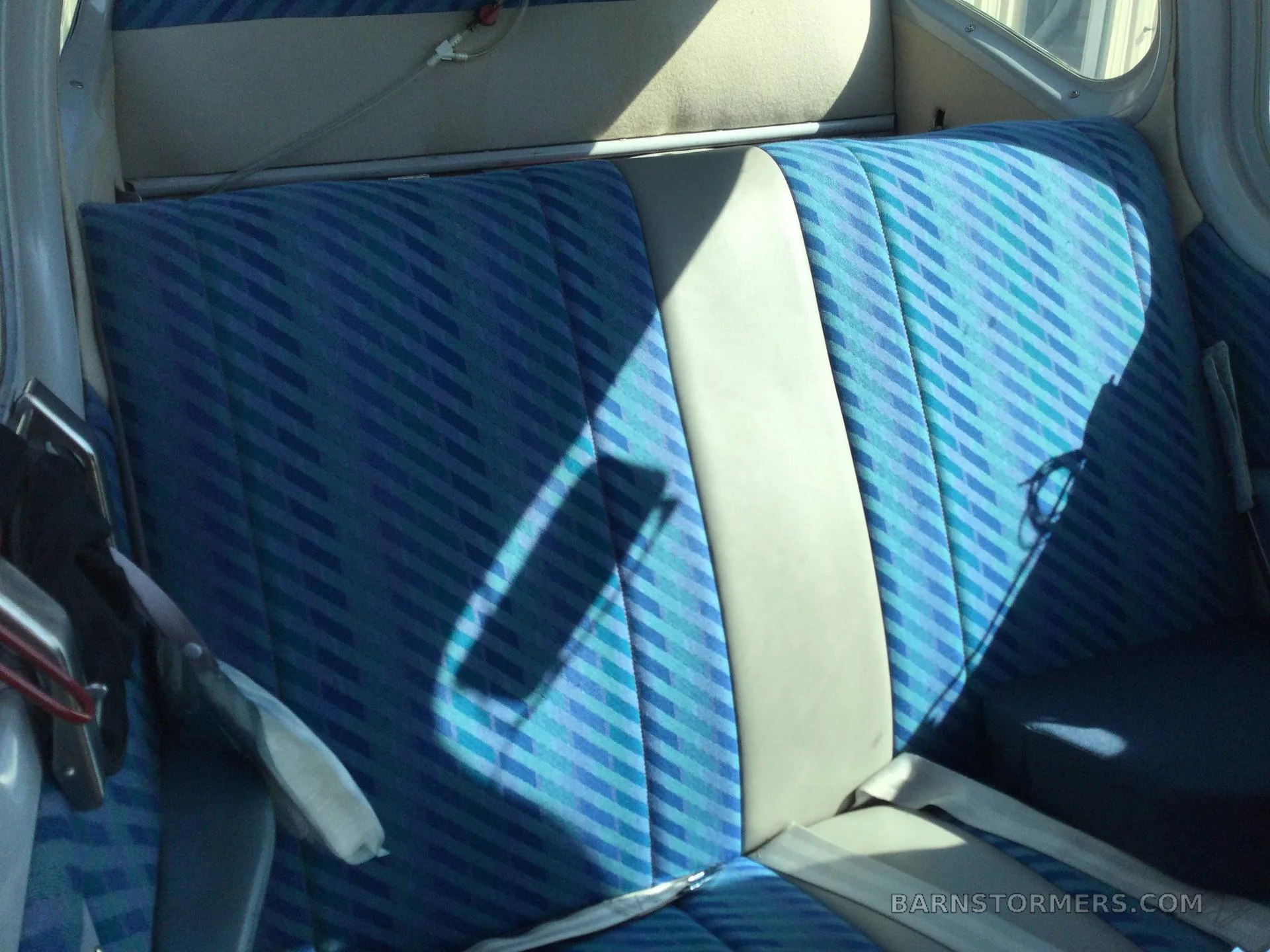 Cabin interior of a 1956 Beechcraft BONANZA.