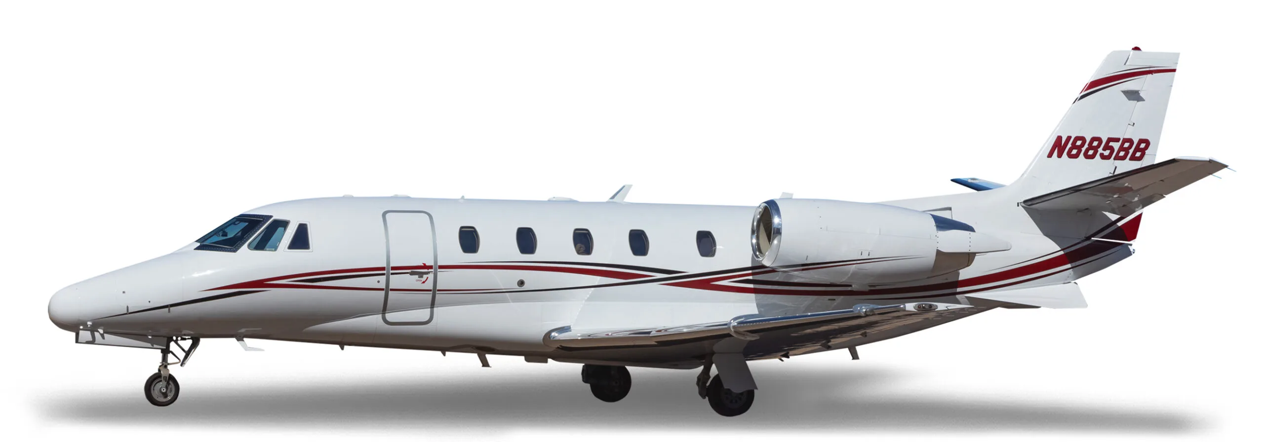 Cabin interior of a Cessna Citation Excel.
