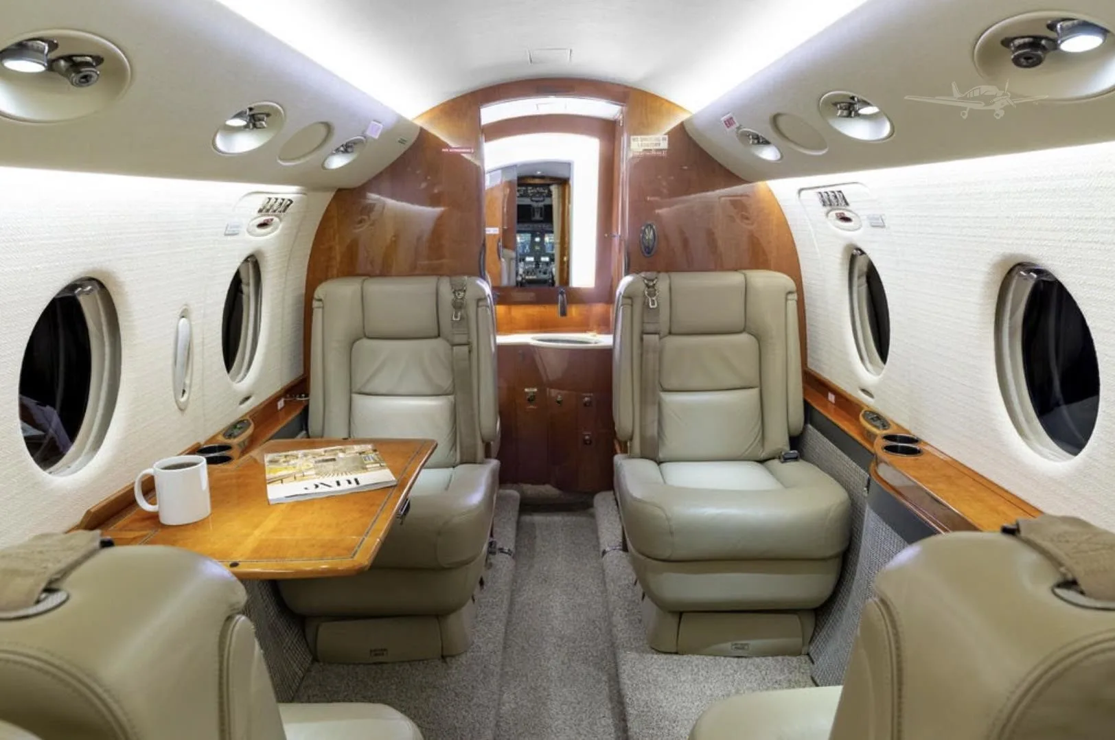 Cabin interior of a 2007 GULFSTREAM G150.