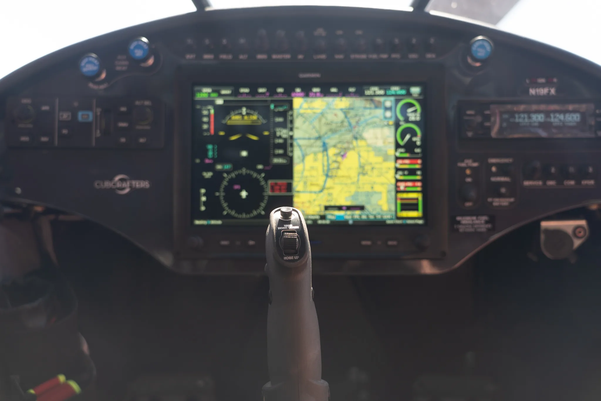 Avionics suite of a 2018 CubCrafters.