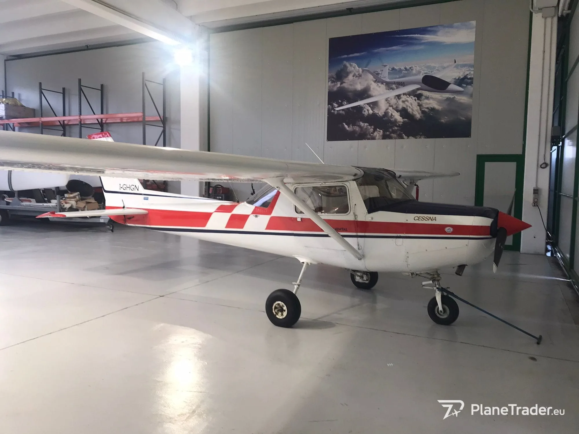 Exterior view of a 1980 Cessna 152.
