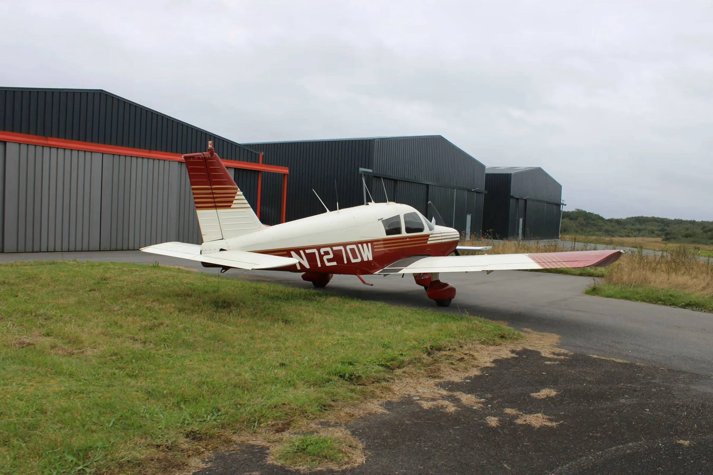 Exterior view of a 1963 Piper PA-28-180 Cherokee.