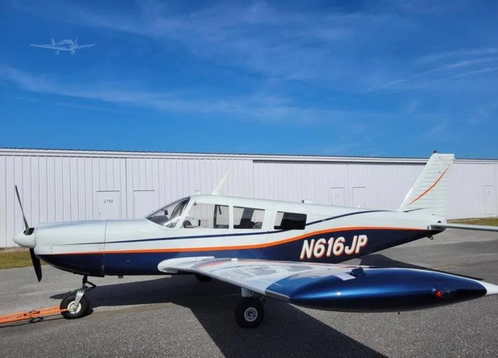 Exterior view of a 1967 PIPER CHEROKEE 6/300, N616JP.