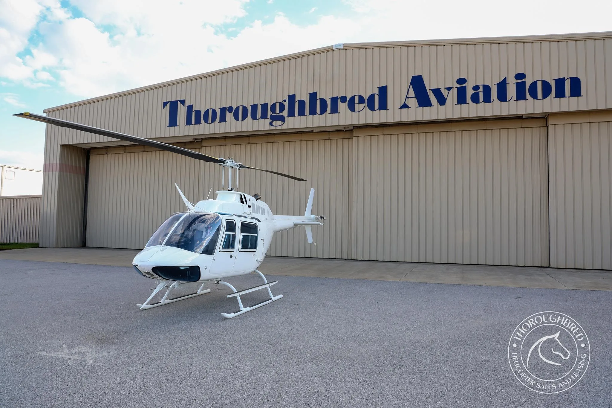 Exterior view of a 1975 BELL 206B II, N145LT.
