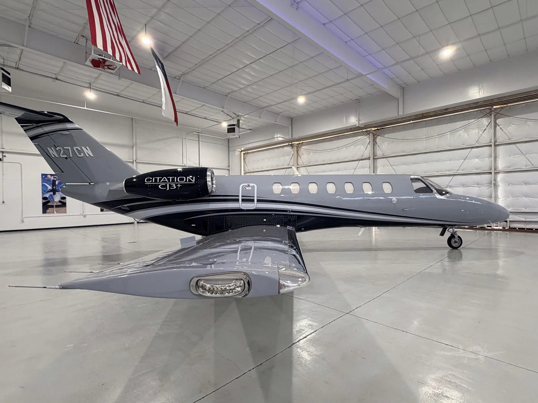 Exterior view of a 2023 CESSNA CITATION CJ3+, N27CN.