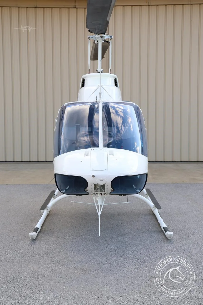 Exterior view of a 1975 BELL 206B II, N145LT.