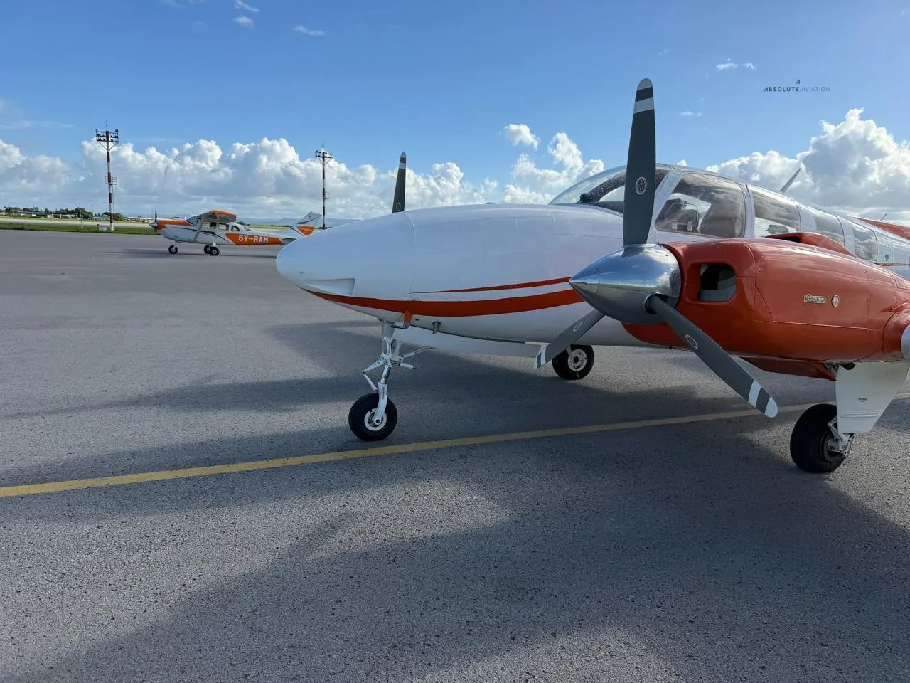 Exterior view of a 1982 BEECHCRAFT 58 BARON.