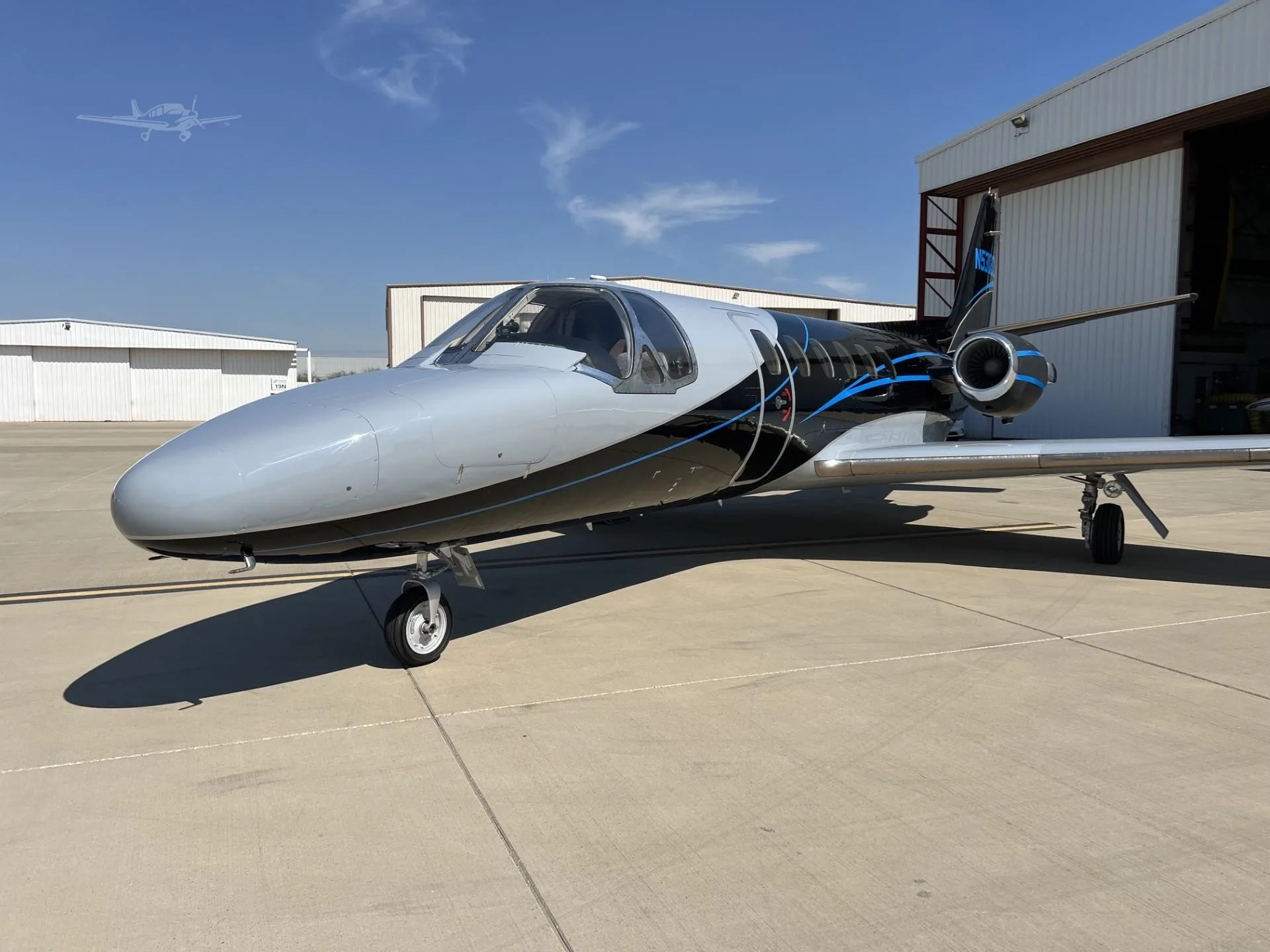 Exterior view of a 1987 CESSNA CITATION SII, N530CL.