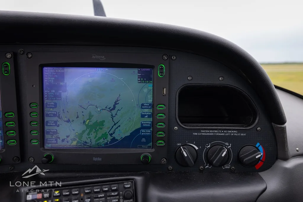 Avionics suite of a 2008 Cirrus SR20 G3.