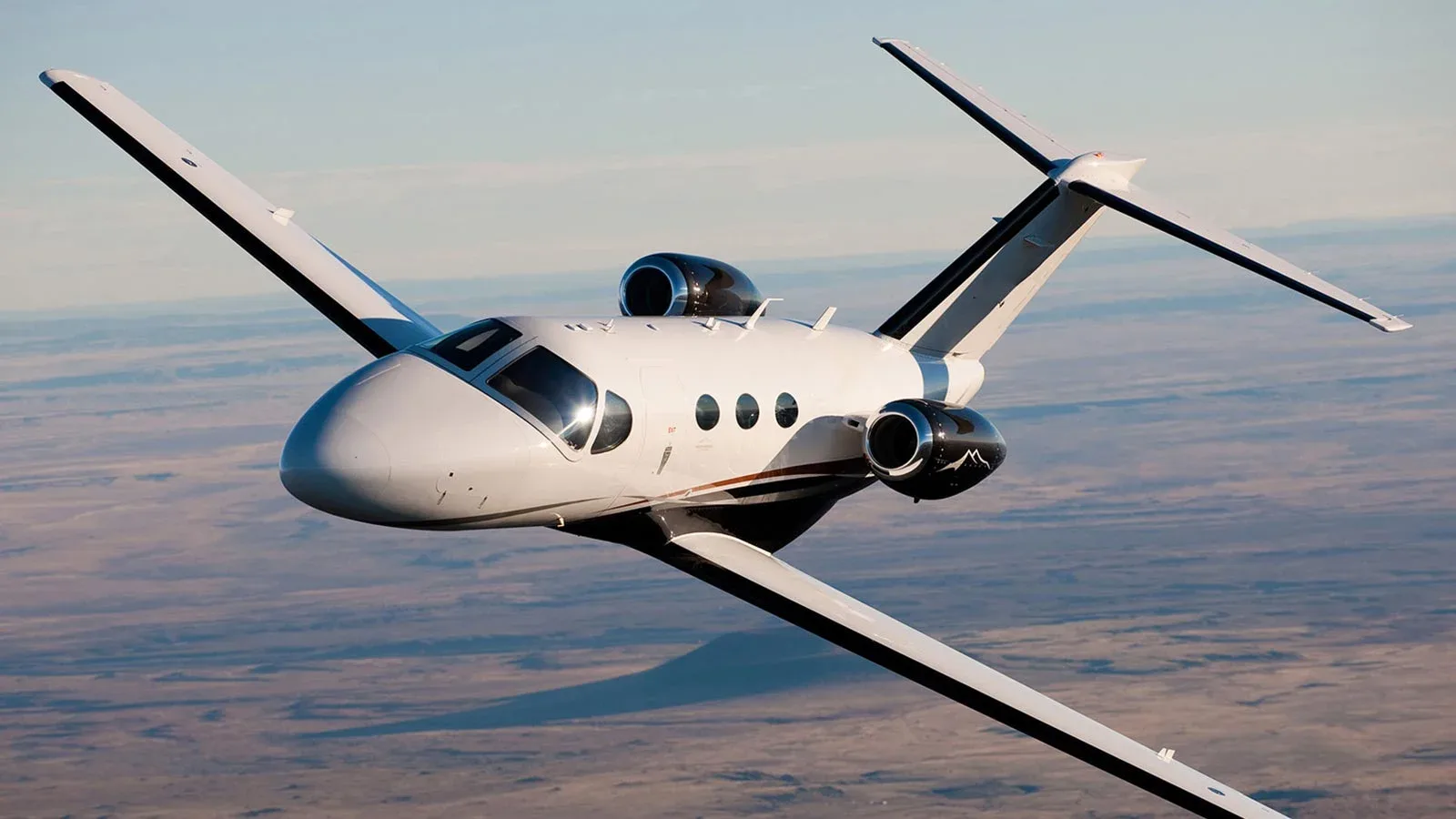 Marketing image of a 2008 Cessna Citation Mustang.