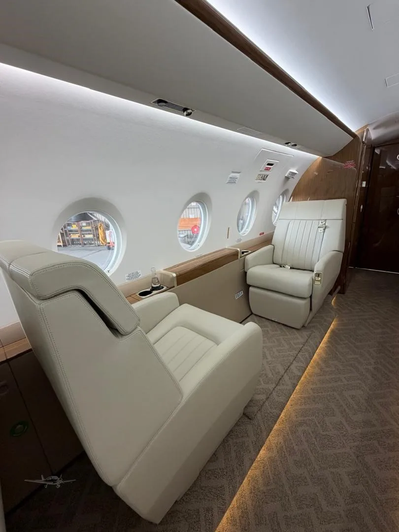 Cabin interior of a 2023 GULFSTREAM G280.