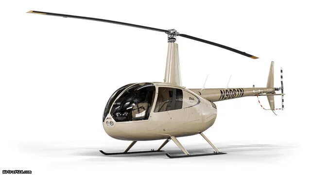 Marketing image of a 2026 Robinson R44 Cadet.