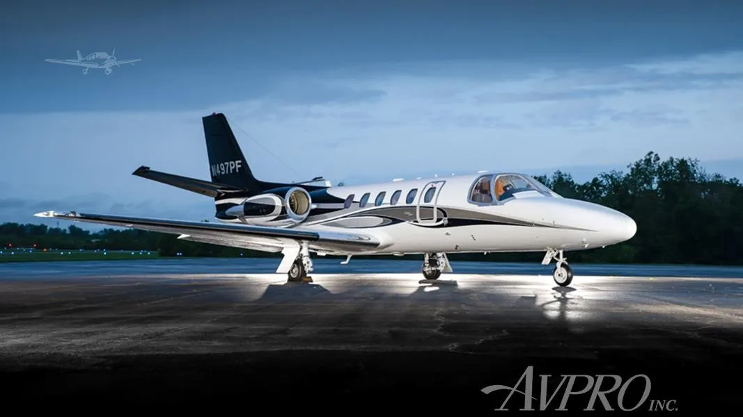 Exterior view of a 2001 CESSNA CITATION BRAVO, N497PF.