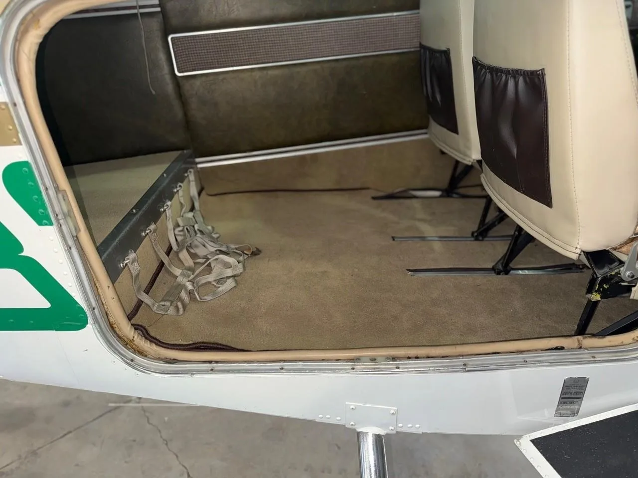 Cabin interior of a 1973 BEECHCRAFT B55 BARON.