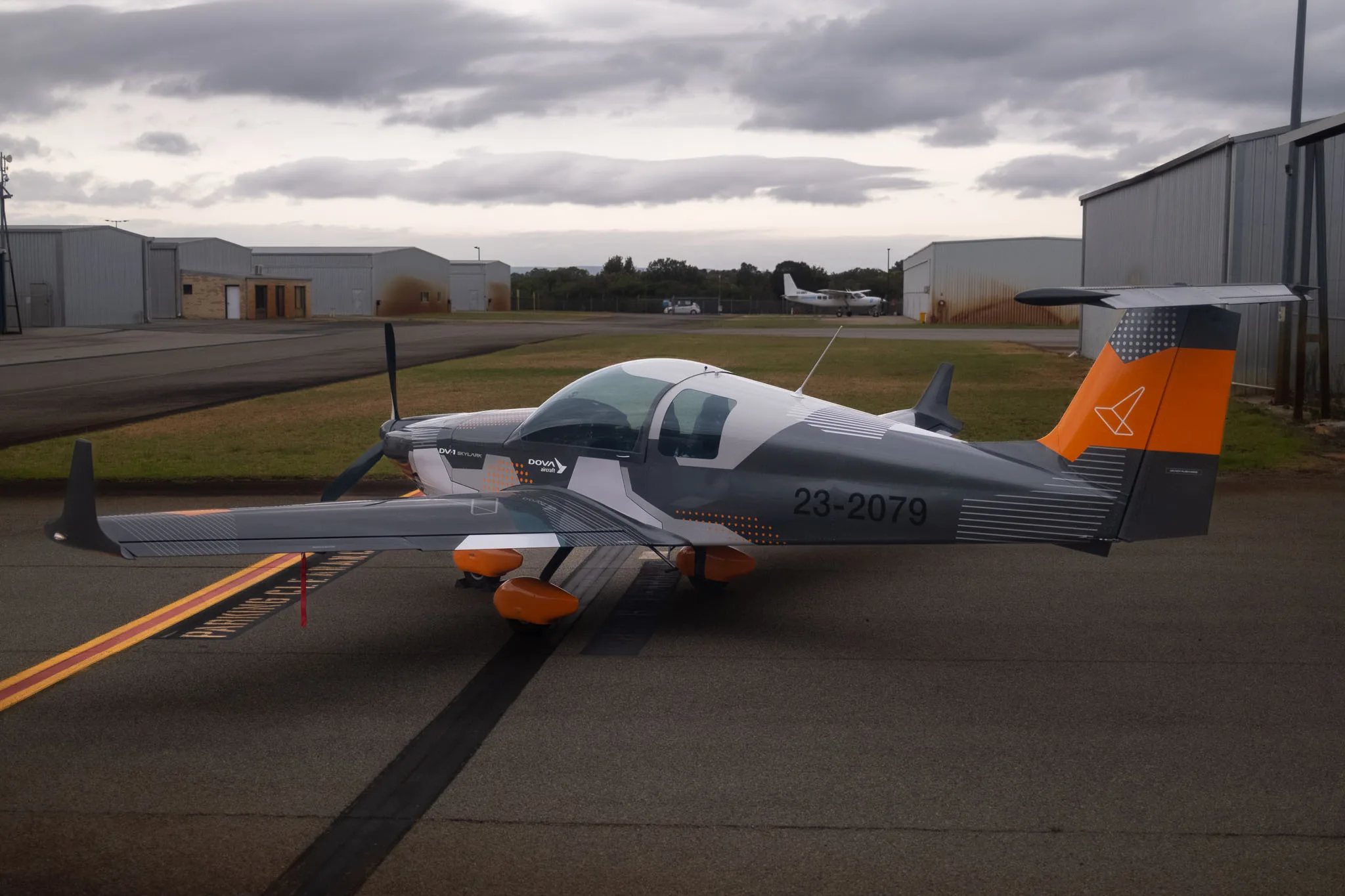 Exterior view of a 2022 Dova DV-1 Skylark.