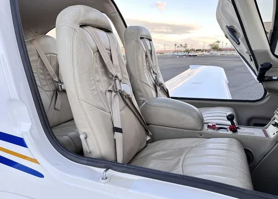 Exterior view of a 2004 Cirrus SR20, N378RX.