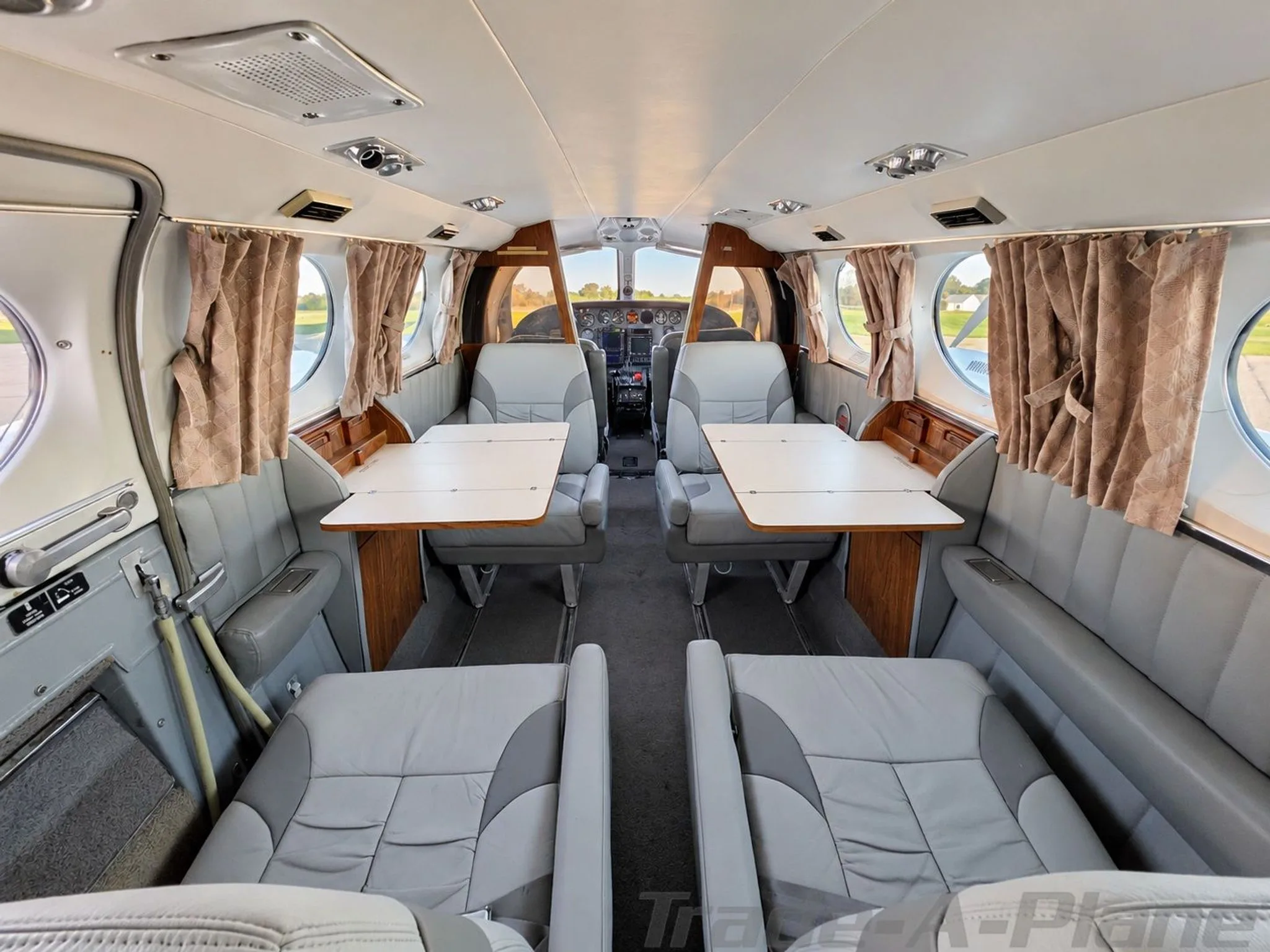 Cabin interior of a 1981 CESSNA 421C.