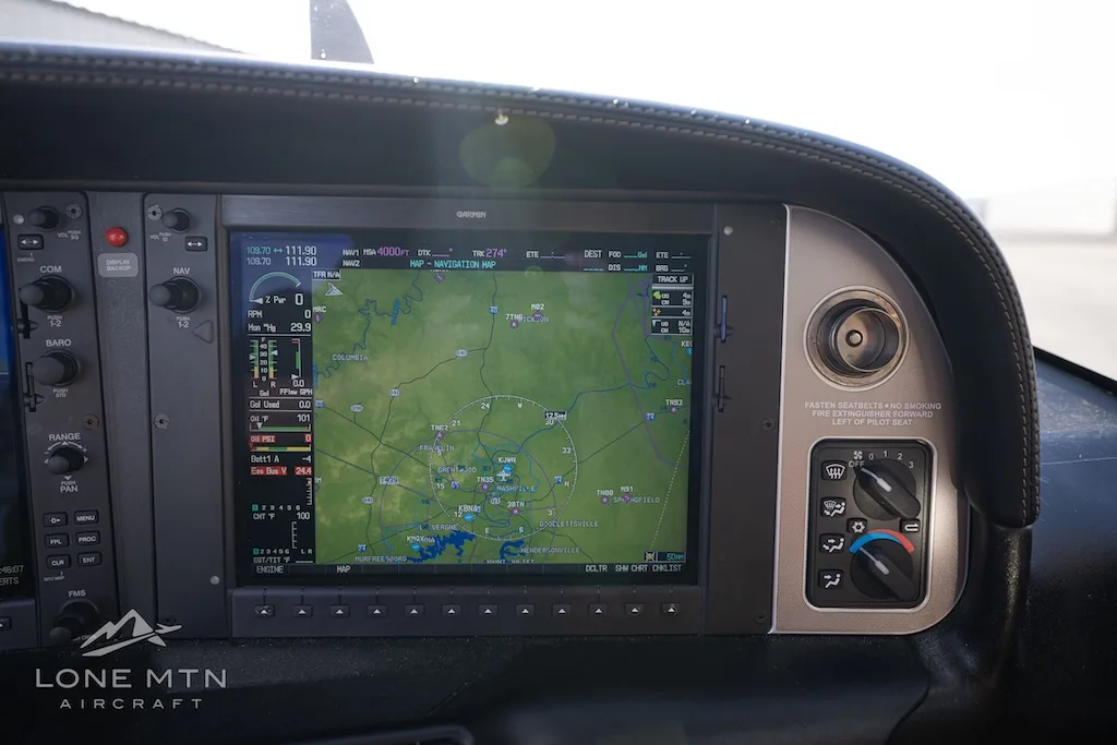 Avionics suite of a 2014 Cirrus SR22T G5 GTS.