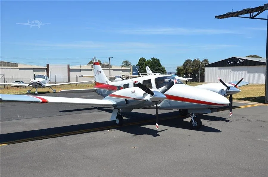 Exterior view of a 1997 PIPER SENECA V, VH-LMI.
