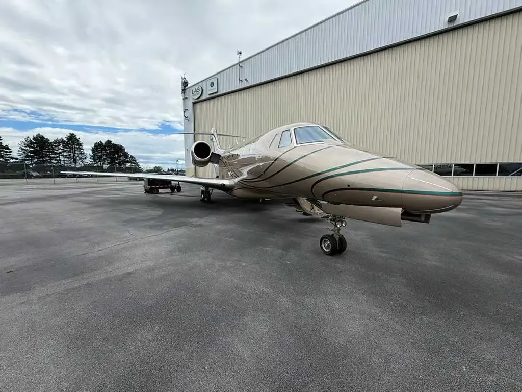 Cabin interior of a 2000 Cessna Citation X.