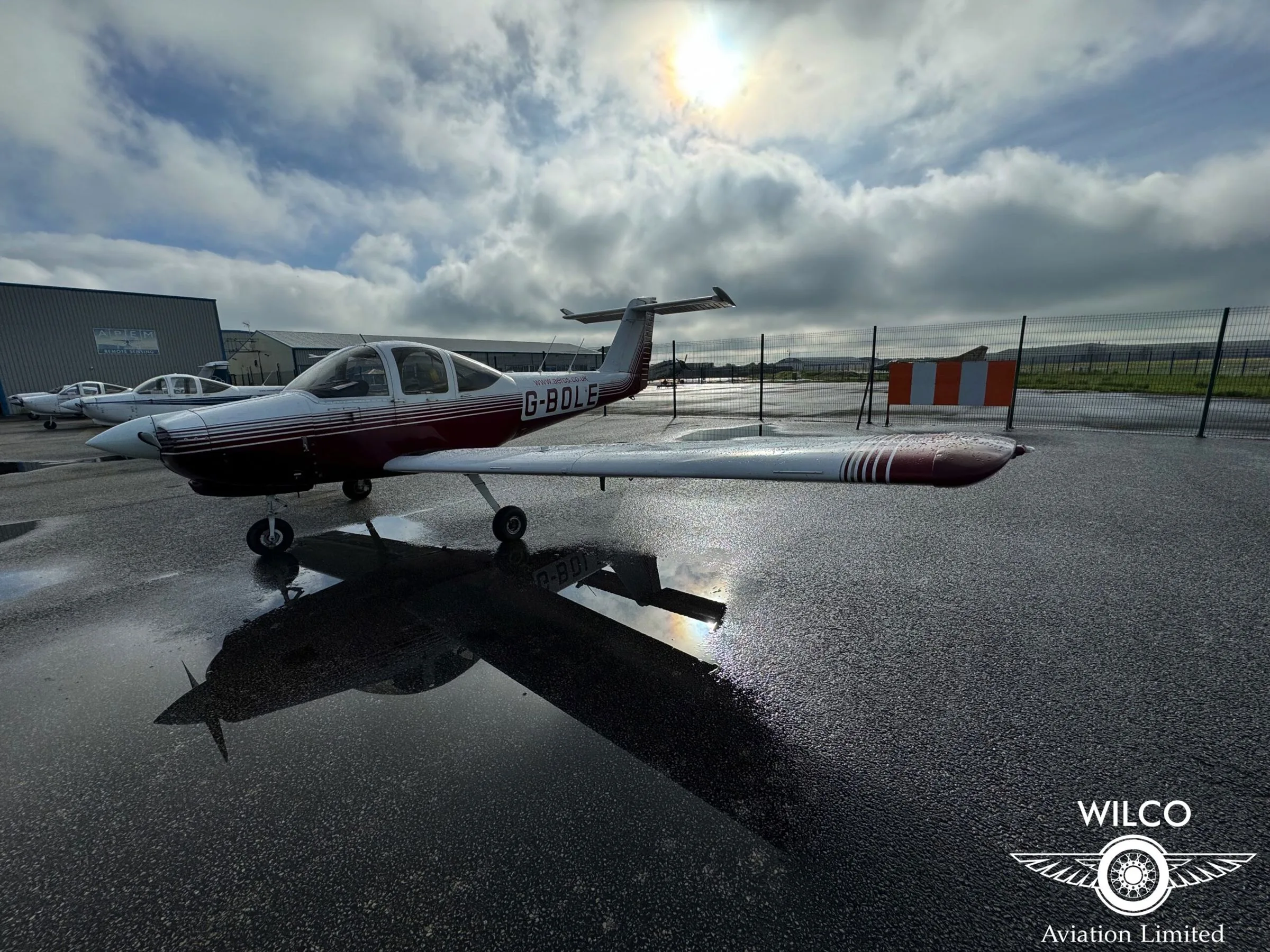 Exterior view of a 1978 Piper PA-38 Tomahawk.