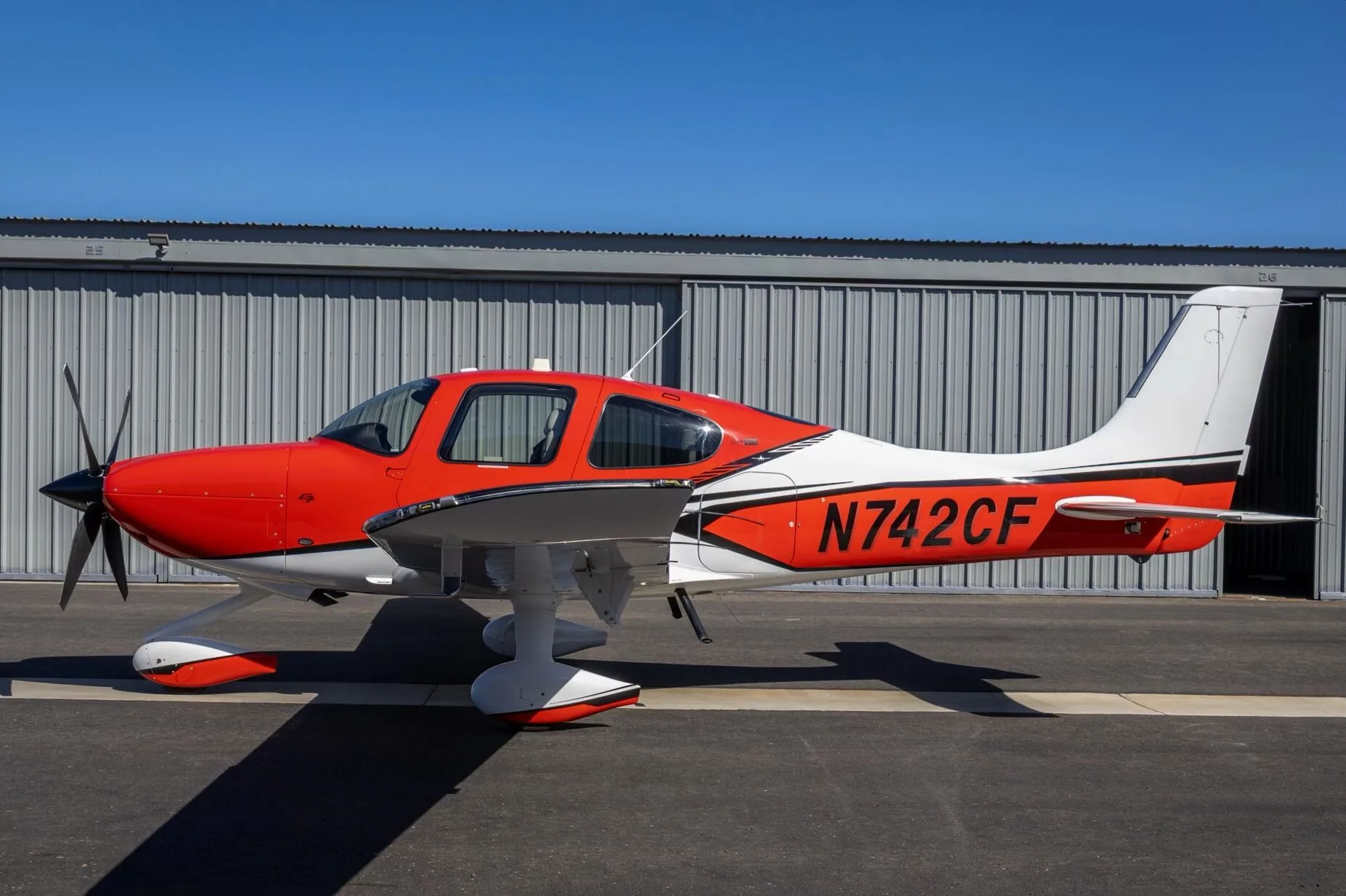 Exterior view of a Cirrus.