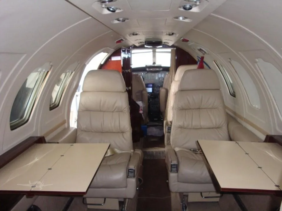 Cabin interior of a 1983 CESSNA CITATION II.