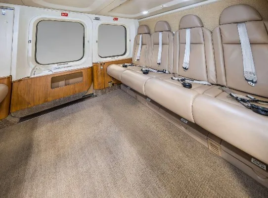 Cabin interior of a 2009 Agusta AW139.